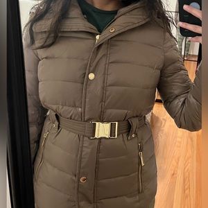 Michael Kors belted puffer down jacket